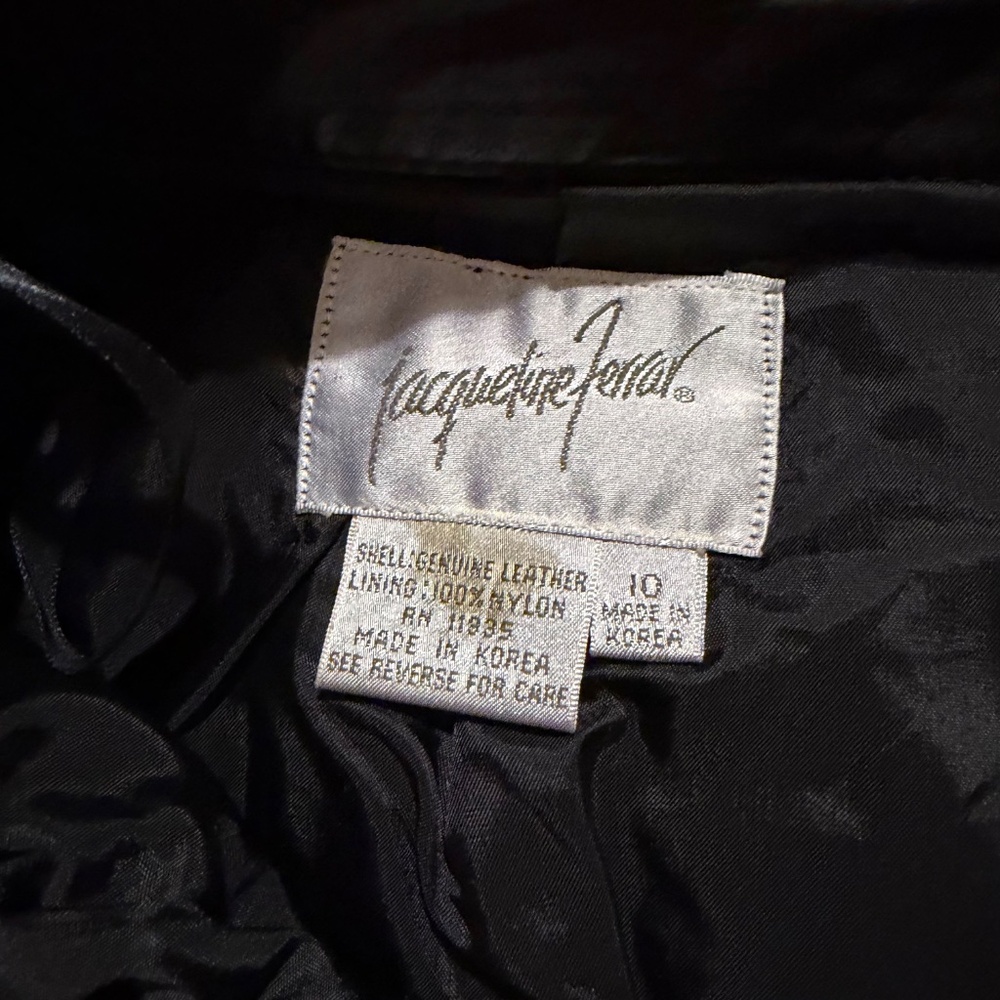 Leather A-Line Vintage Skirt - Picture 4 of 5